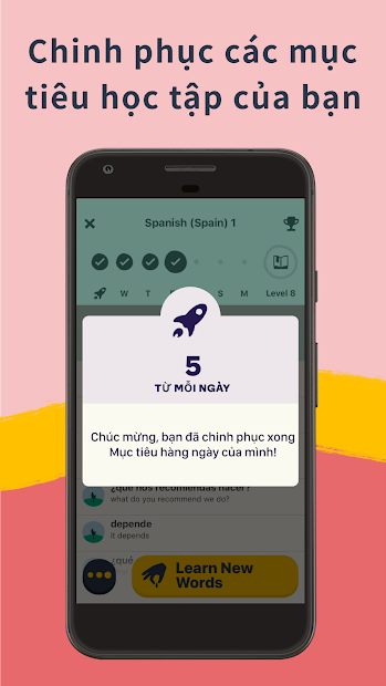 Screenshots Learn Languages with Memrise - Ứng dụng học từ vựng tiếng Anh, tiếng Hàn