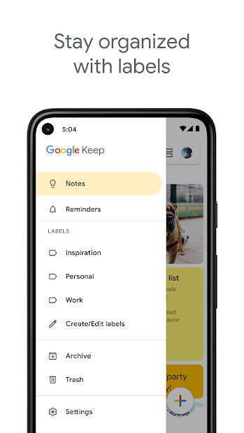 Screenshots Google Keep: Ứng dụng tạo ghi chú nhanh trên điện thoại, máy tính