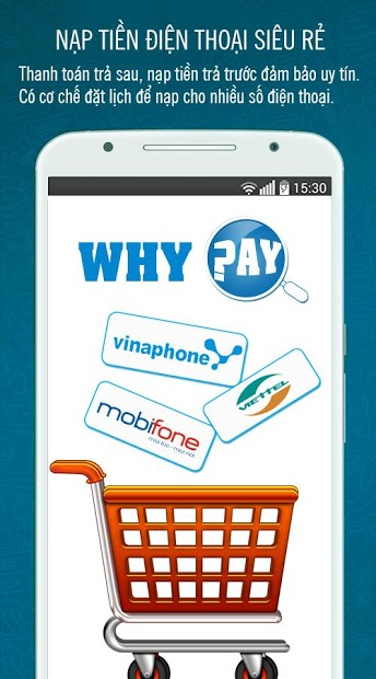 Screenshots WhyPay: Nạp thẻ & Thanh toán Online