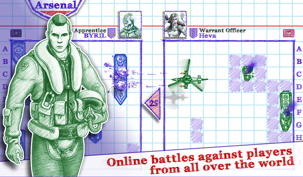 Screenshots Sea Battle 2: Bắn tàu trên giấy