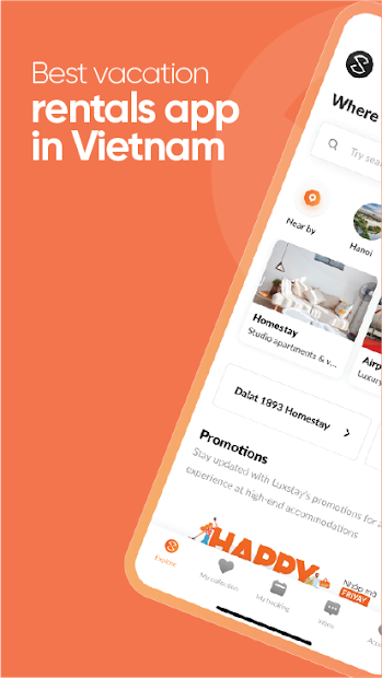 Screenshots Luxstay - Đặt phòng homestay