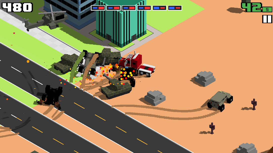 Screenshots Smashy Road Wanted - Lái Xe Trốn Cảnh Sát