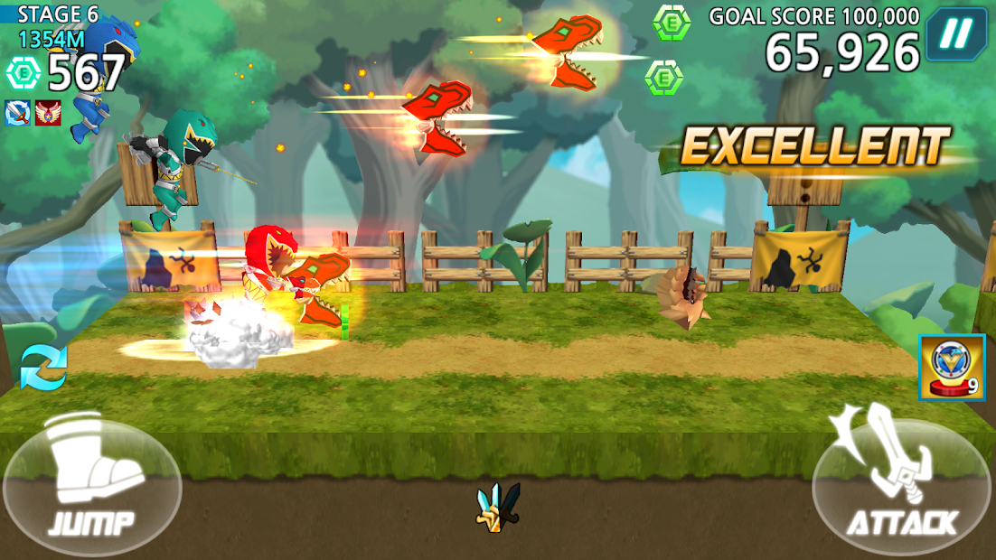 Screenshots Power Rangers Dash - Game 5 anh em siêu nhân
