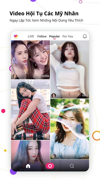 Screenshots Likee -  Phần mềm làm video, Livestream đẹp không cần trang điểm.