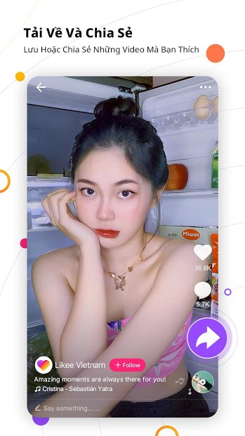 Screenshots Likee -  Phần mềm làm video, Livestream đẹp không cần trang điểm.
