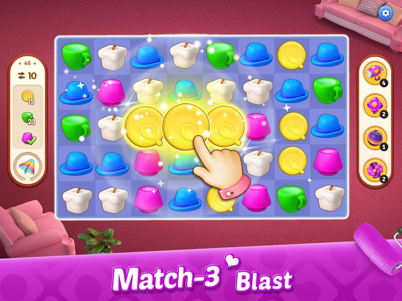 Screenshots My Home - Design Dreams: Game thiết kế nội thất 3D kết hợp match-3 vui nhộn