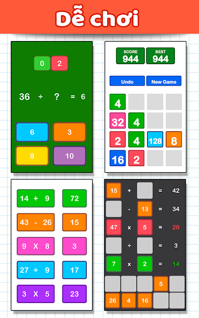 Screenshots Trò chơi toán học: Rèn luyện kỹ năng tính toán hiệu quả
