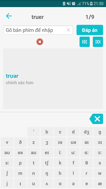 Screenshots Học phát âm tiếng Anh TFlat: Kỹ năng phát âm chuẩn