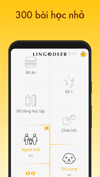 Ảnh chụp màn hình LingoDeer - Học Tiếng Anh, Tiếng Trung, Tiếng Hàn, Tiếng Nhật