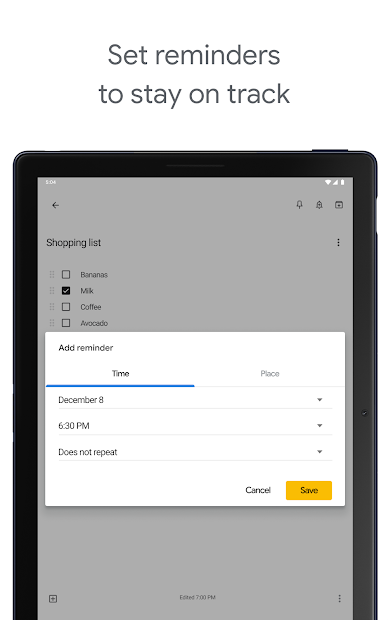 Ảnh chụp màn hình Google Keep – Googles Notizen-App