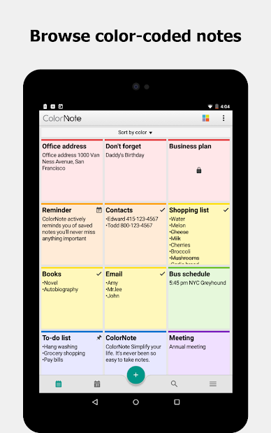 Screenshots ColorNote - Ghi chú tiện lợi