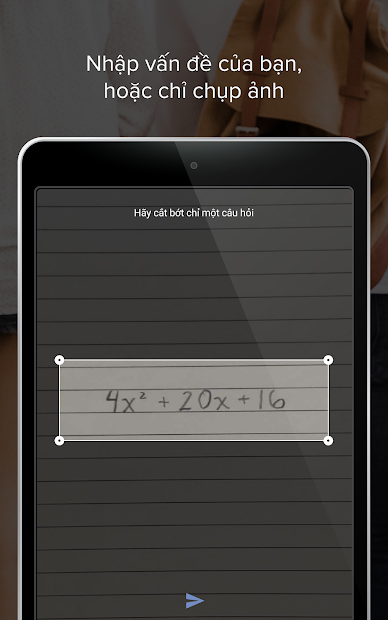 Screenshots Mathway: Ứng dụng giải toán đại số, phương trình, vẽ đồ thị