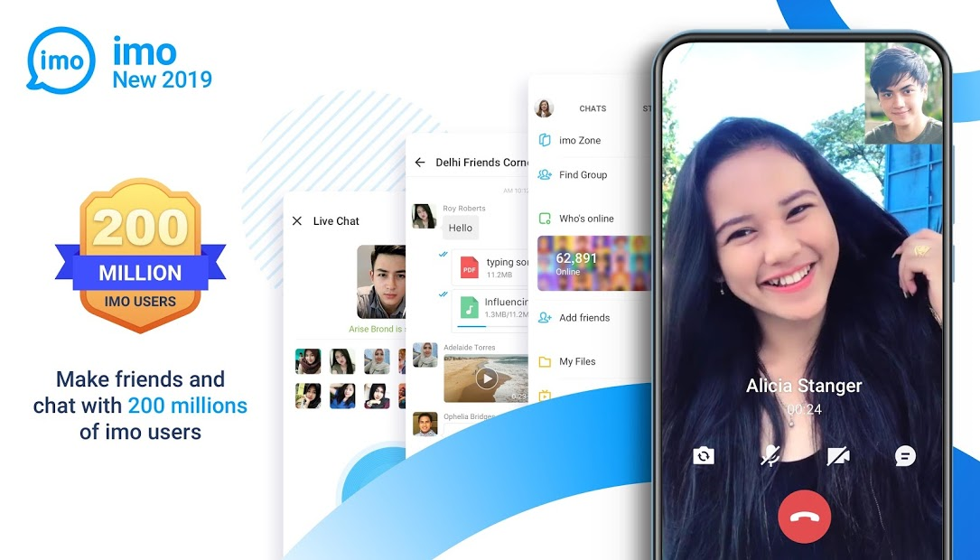 Screenshots imo - Mạng xã hội chat và gọi video miễn phí