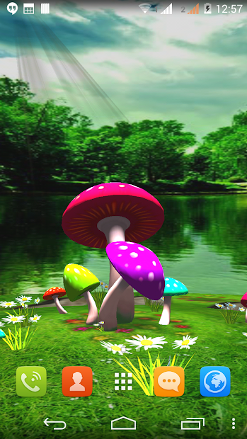 Screenshots 3D Mushroom Live Wallpaper New - Cung cấp nhiều hình ảnh dễ thương