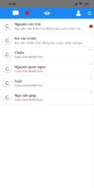 Screenshots vChat Plus - Hỗ trợ chăm sóc khách hàng mọi lúc, mọi nơi
