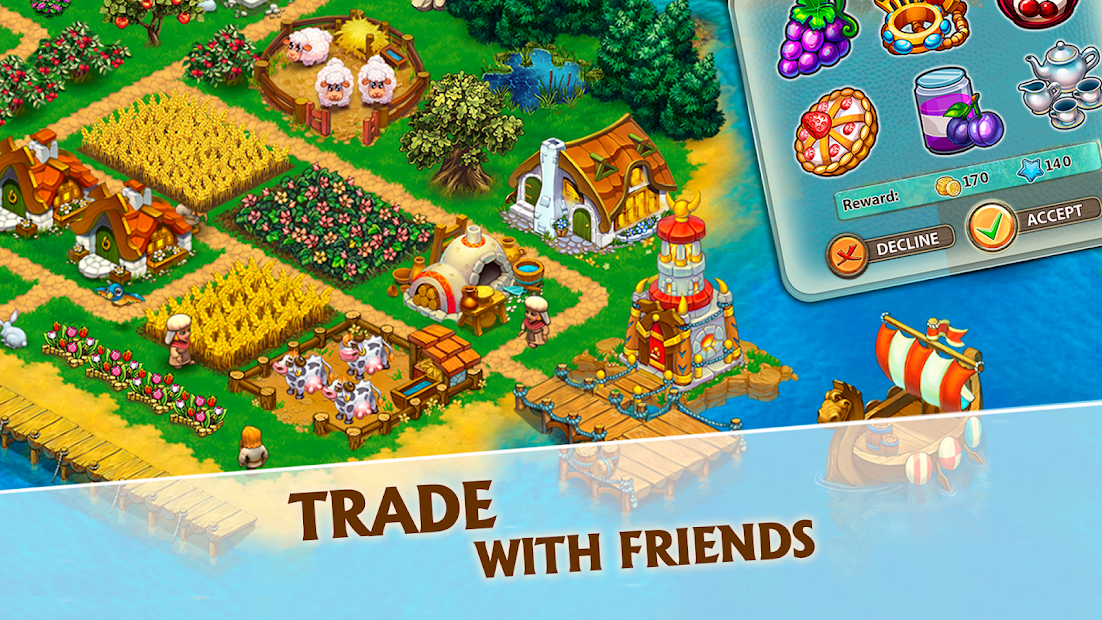 Screenshots Harvest Land: Farm & City Building: Game xây dựng nông trại vui nhộn
