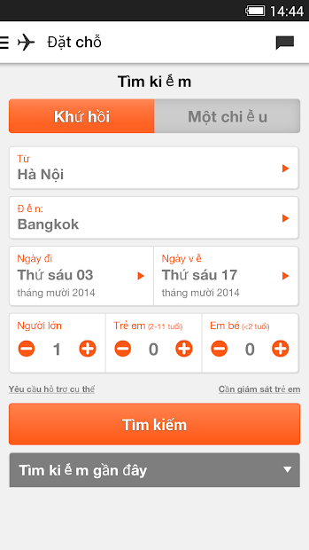 Screenshots Jetstar - Ứng dụng mua vé máy bay Jetstar