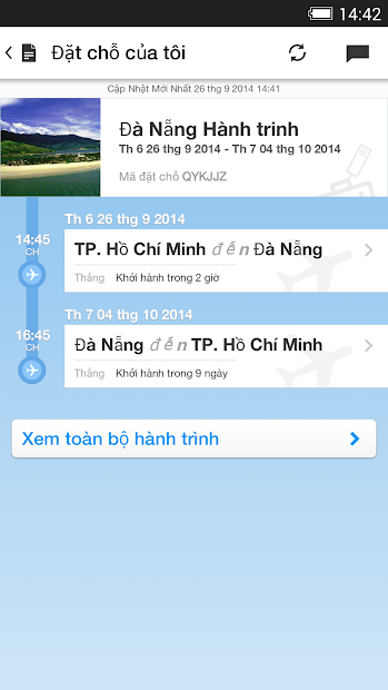 Screenshots Jetstar - Ứng dụng mua vé máy bay Jetstar