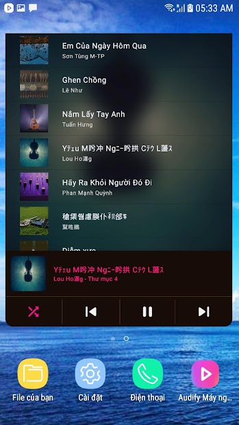 Screenshots Music Player - Ứng dụng nghe nhạc và cắt bài hát tạo nhạc chuông