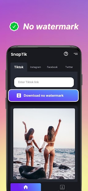 App SnapTik: Công cụ tải video tiktok không có logo, xóa logo tiktok
