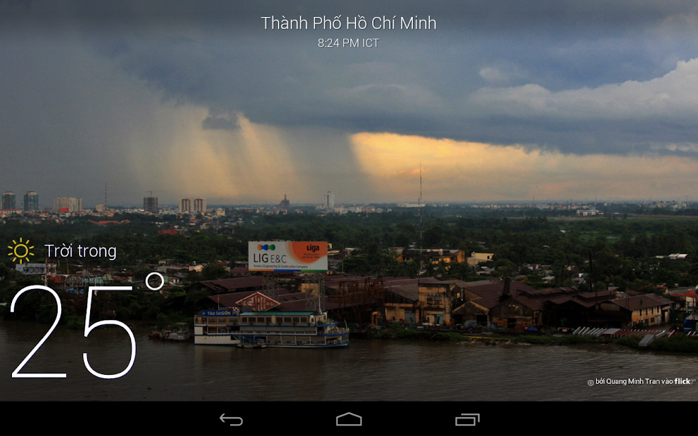 Screenshots Yahoo Thời tiết: Phần mềm dự báo thời tiết