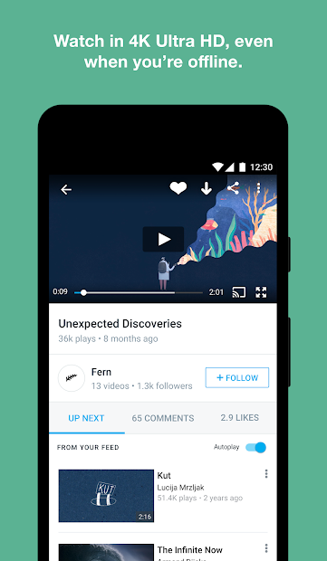 Screenshots Vimeo - Xem video trực tuyến