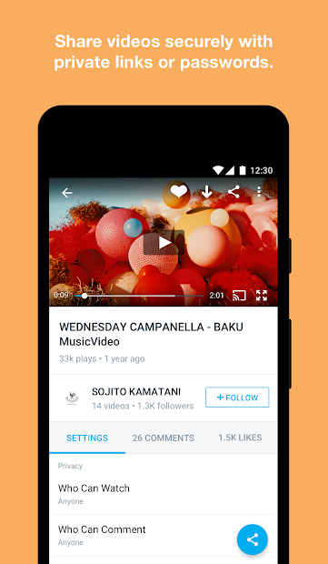 Screenshots Vimeo - Xem video trực tuyến