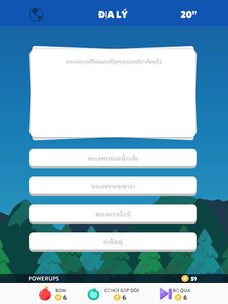 Screenshots Trivia Crack - Thử tài kiến thức