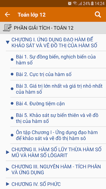 Screenshots SGK - GIải bài tập Toán, tiếng Anh, soạn Văn từ lớp 1 - 12