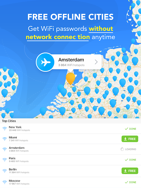 Screenshots WiFi Map - Chia sẻ và kết nối wifi miễn phí