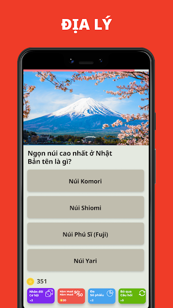 Screenshots Câu hỏi & Đáp án. Game đố vui miễn phí: QuizzLand
