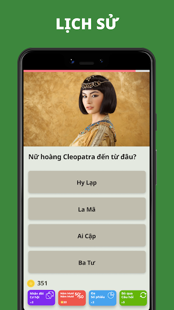 Screenshots Câu hỏi & Đáp án. Game đố vui miễn phí: QuizzLand