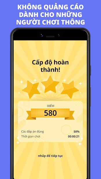 Screenshots Câu hỏi & Đáp án. Game đố vui miễn phí: QuizzLand