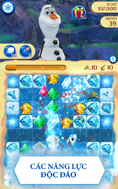 Screenshots Frozen Free Fall - Game nữ hoàng băng giá
