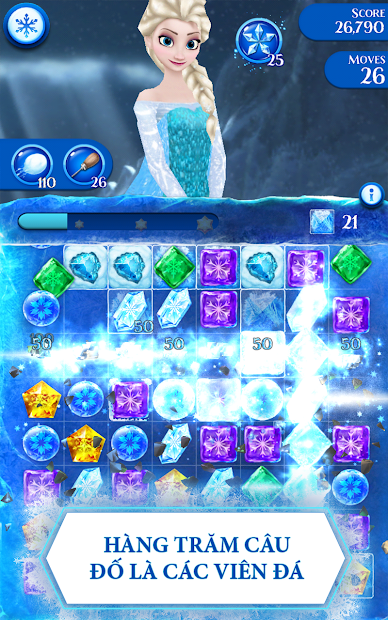 Screenshots Frozen Free Fall - Game nữ hoàng băng giá