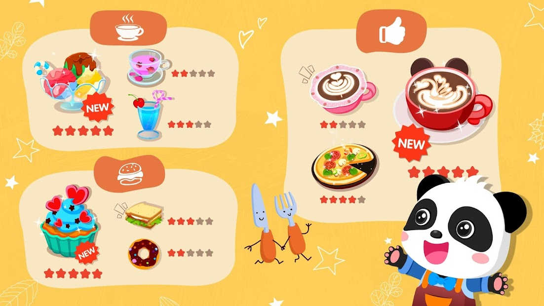 Screenshots Mùa Hè của Bé Gấu Trúc: Quán Cà Phê