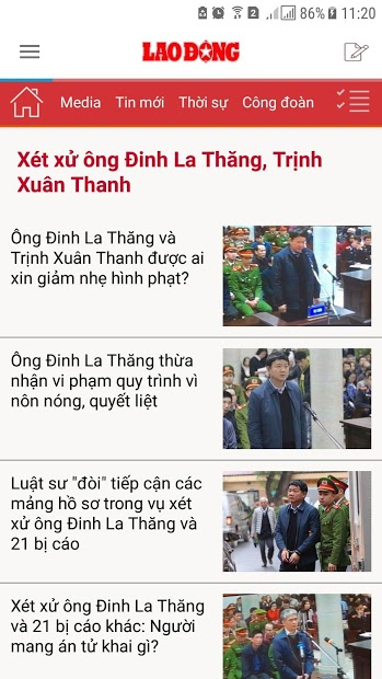 Screenshots Báo Lao Động - Tin tức và tạp chí cập nhật liên tục
