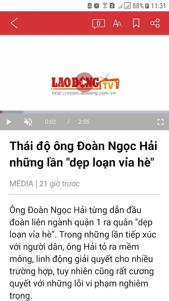 Screenshots Báo Lao Động - Tin tức và tạp chí cập nhật liên tục
