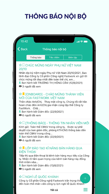 Ảnh chụp màn hình FASTWORK - Quản lý công việc hiệu quả