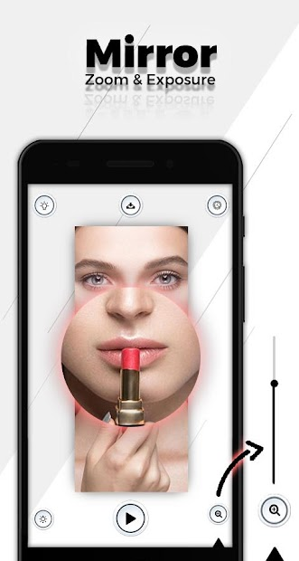 Screenshots Mirror - Zoom & Exposure: Soi gương dễ dàng trên điện thoại