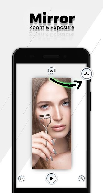 Screenshots Mirror - Zoom & Exposure: Soi gương dễ dàng trên điện thoại