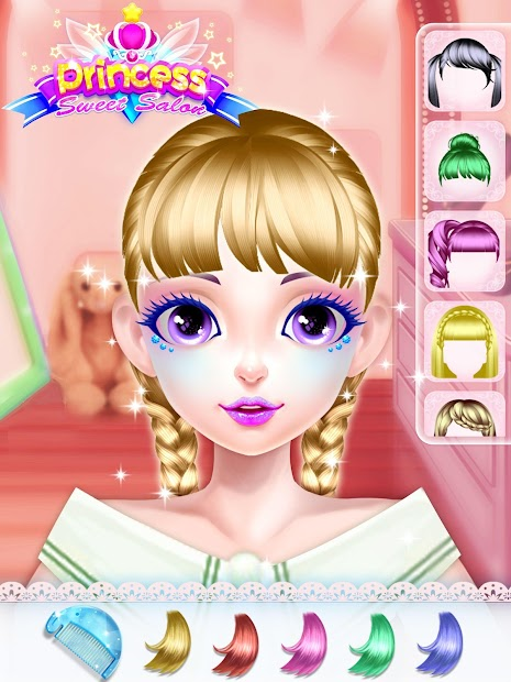 Screenshots Princess Dress up Games - Princess Fashion Salon: Làm tóc và trang điểm cho công chúa