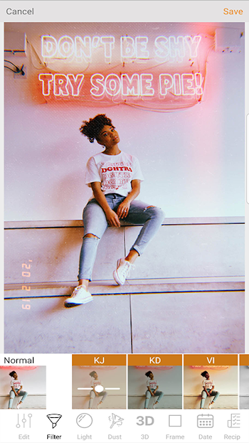 Screenshots Kuji Cam - Máy ảnh giả phim với bộ lọc màu sắc đa dạng