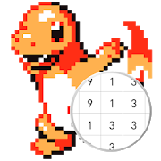 Pokepix màu theo số - Trò chơi tô màu