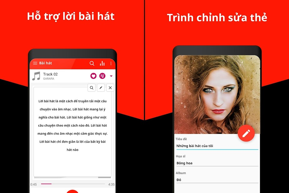 Screenshots Music Player - Trình phát nhạc hot nhất hiện nay