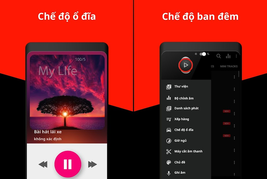 Screenshots Music Player - Trình phát nhạc hot nhất hiện nay