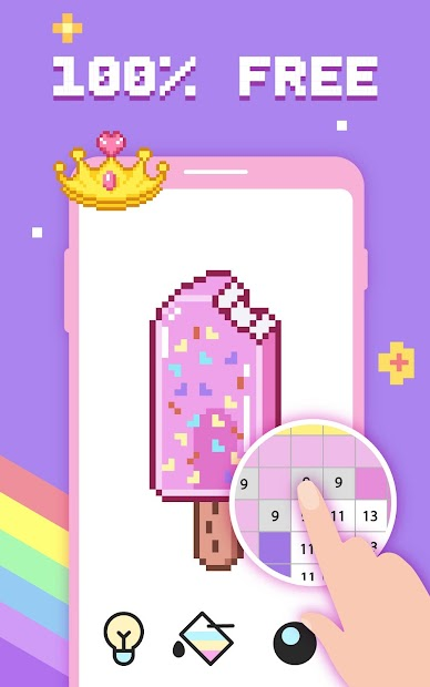 Screenshots Paint by Number - Ứng dụng tô màu theo số Pixel trên điện thoại
