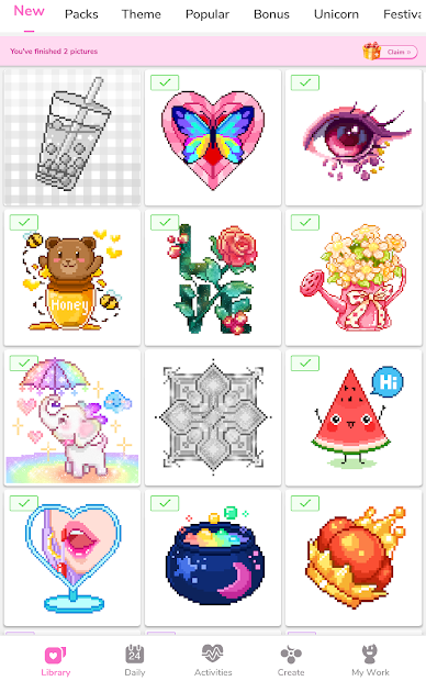 Screenshots Paint by Number - Ứng dụng tô màu theo số Pixel trên điện thoại