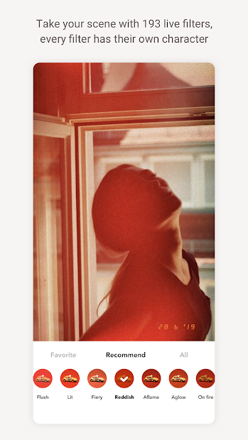 Screenshots Retrica - Ứng dụng chụp ảnh selfie với bộ lọc màu sắc độc đáo