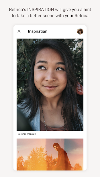 Screenshots Retrica - Ứng dụng chụp ảnh selfie với bộ lọc màu sắc độc đáo